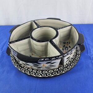 VTG Temptations Tara Ovenware Chip/Dip 6 Piece Serving Set Old World Collection